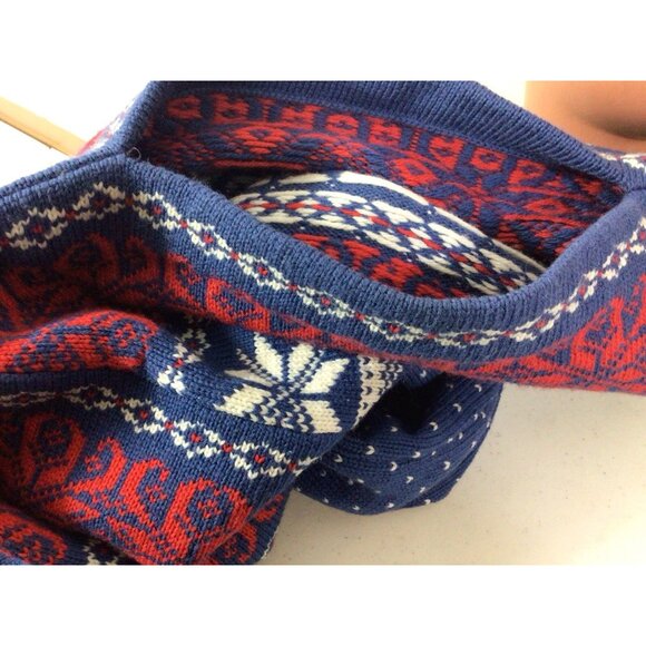 Vintage Nordic Wool Sweater Snowflakes Womens Large - Picture 6 of 8